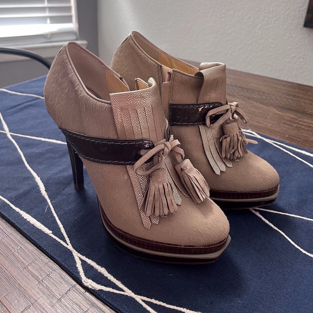 Cole Haan Shoes | Cole Haan Tassel Kiltie Booties